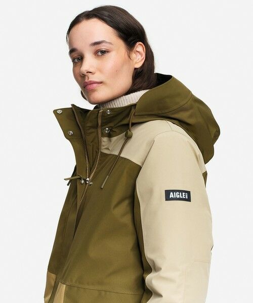 AIGLE / エーグル その他アウター | GORE-TEX ゴアテックス 防水 防風 透湿 PRIMALOFT プリマロフト中綿 カラーブロックダウンコート | 詳細5