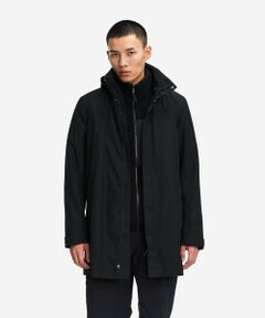 AIGLE / エーグル その他アウター | GORE=TEX ゴアテックス 防風 防水 透湿 2レイヤーロングジャケット / フード収納可