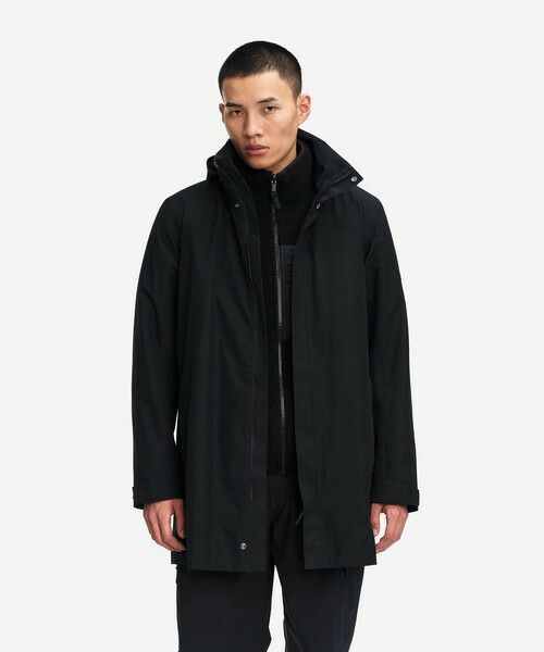 AIGLE / エーグル その他アウター | GORE=TEX ゴアテックス 防風 防水 透湿 2レイヤーロングジャケット / フード収納可 | 詳細3