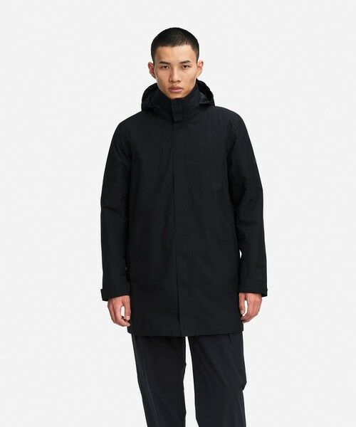 AIGLE / エーグル その他アウター | GORE=TEX ゴアテックス 防風 防水 透湿 2レイヤーロングジャケット / フード収納可 | 詳細5