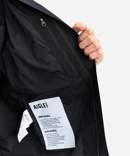 AIGLE / エーグル その他アウター | GORE=TEX ゴアテックス 防風 防水 透湿 2レイヤーロングジャケット / フード収納可 | 詳細7