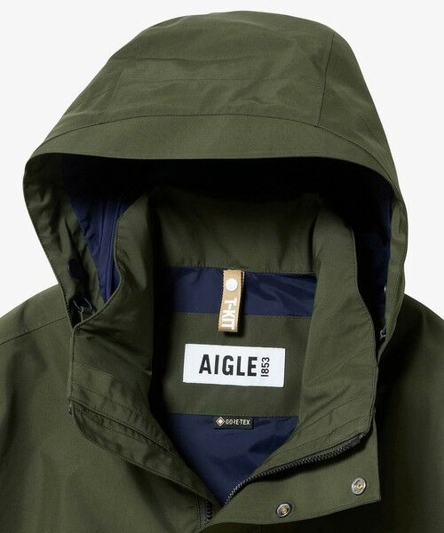 AIGLE / エーグル その他アウター | GORE-TEX ゴアテックス 防水 透湿 防風 2レイヤージャケット T-KIT / フード脱着可 | 詳細6