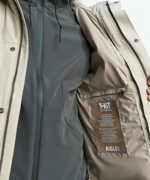 AIGLE / エーグル その他アウター | GORE-TEX ゴアテックス 防水 透湿 防風 2レイヤージャケット T-KIT / フード脱着可 | 詳細20