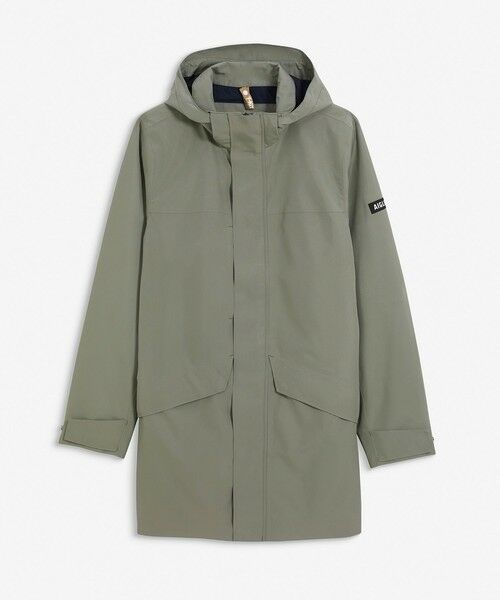 AIGLE / エーグル その他アウター | GORE-TEX ゴアテックス 防水 透湿 防風 2レイヤージャケット T-KIT / フード脱着可(セージグリーン)