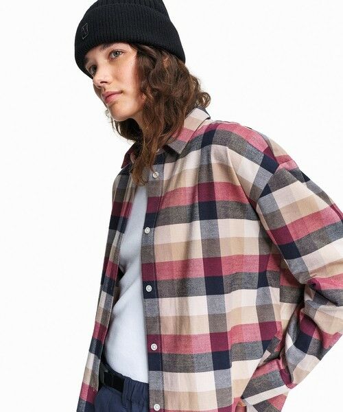 AIGLE / エーグル シャツ・ブラウス | フランネルチェックシャツ(ネイビー)