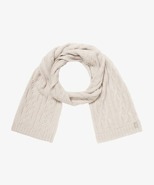 AIGLE/エーグル ケーブルニットウールマフラー オフホワイト FREE