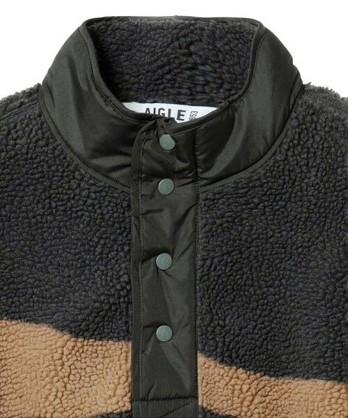 AIGLE / エーグル ニット・セーター | カモフラージュ ハイネックフリースブルゾン | 詳細8