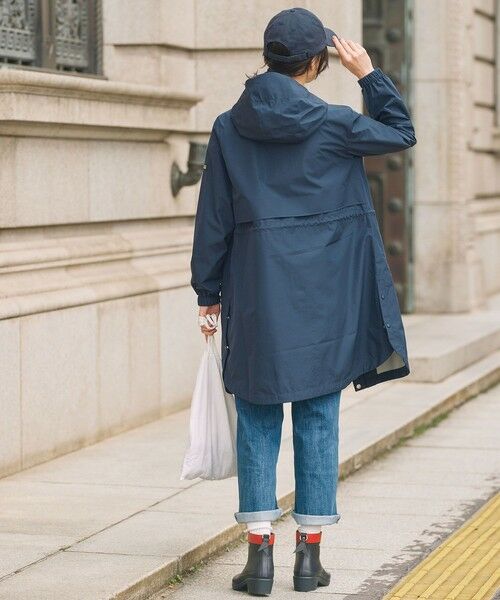 AIGLE / エーグル トレンチコート | 透湿 防水 防風 2.5レイヤー フーデッドロングコート RP | 詳細6