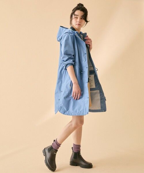 AIGLE / エーグル トレンチコート | 透湿 防水 防風 2.5レイヤー フーデッドロングコート RP | 詳細16