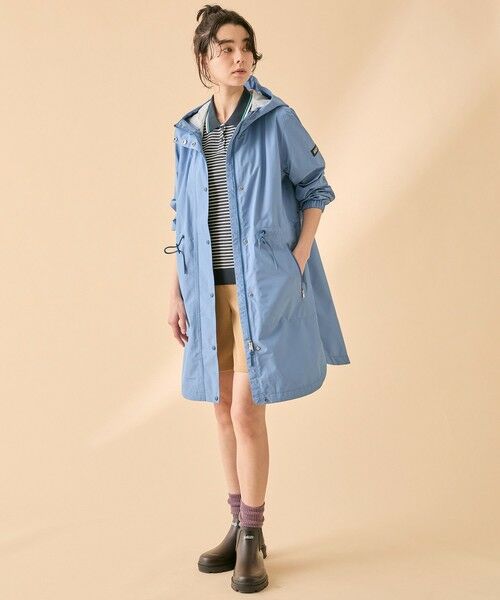 AIGLE / エーグル トレンチコート | 透湿 防水 防風 2.5レイヤー フーデッドロングコート RP | 詳細15