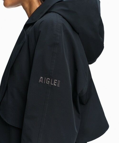 AIGLE / エーグル トレンチコート | 透湿防水 ロングトレンチコート フードつけ外し可 | 詳細5