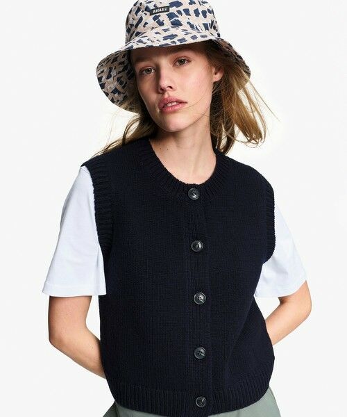 AIGLE / エーグル ベスト | ノースリーブ ニットベスト | 詳細12