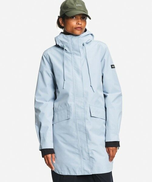 AIGLE / エーグル その他アウター | GORE-TEX ゴアテックス 防風 防水 透湿 ロングフーデッドフィッシュテールジャケット | 詳細9