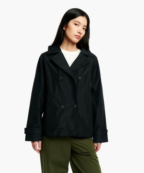 AIGLE / エーグル トレンチコート | 防風 透湿 防水 GORE-TEX ゴアテックス ショートトレンチコート / フード取り外し可 | 詳細3