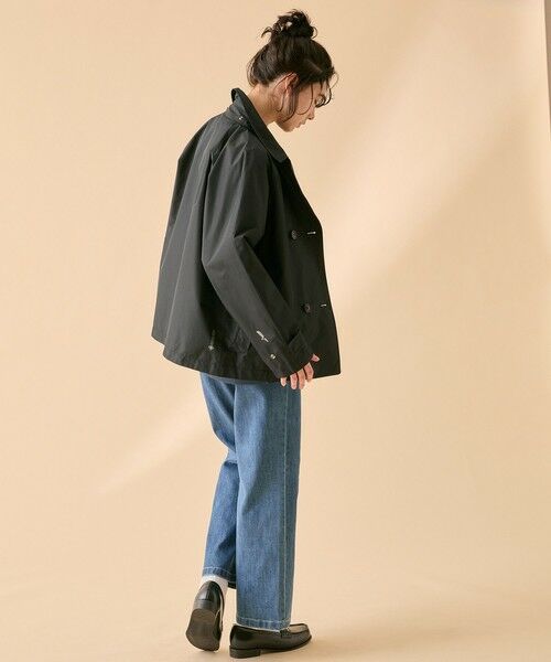 AIGLE / エーグル トレンチコート | 防風 透湿 防水 GORE-TEX ゴアテックス ショートトレンチコート / フード取り外し可 | 詳細5