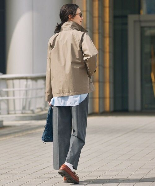 AIGLE / エーグル トレンチコート | 防風 透湿 防水 GORE-TEX ゴアテックス ショートトレンチコート / フード取り外し可 | 詳細13