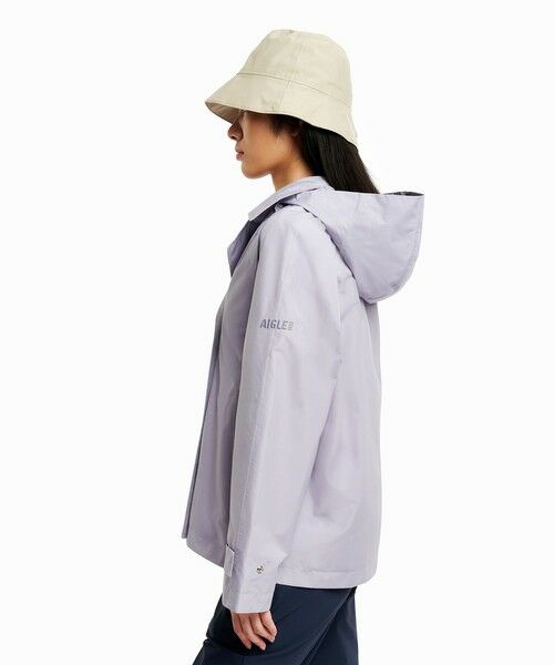 AIGLE / エーグル トレンチコート | 防風 透湿 防水 GORE-TEX ゴアテックス ショートトレンチコート / フード取り外し可 | 詳細18
