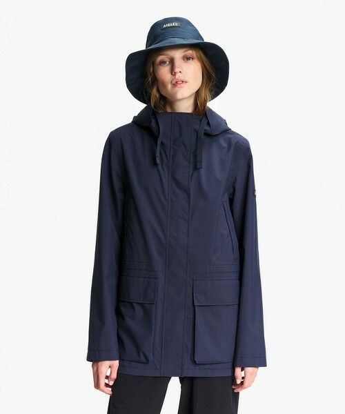 AIGLE / エーグル その他アウター | 透湿防水 フラップポケット フィッシュテールジャケット（ダークネイビー）