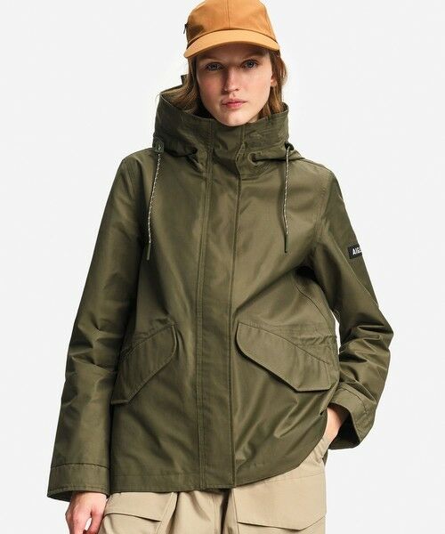 AIGLE / エーグル その他アウター | 透湿防水 フィッシュテールショートジャケット（モスグリーン）