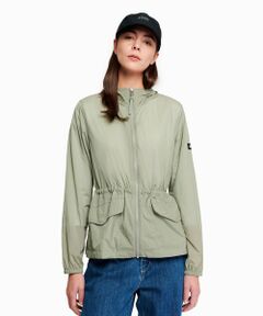 AIGLE / エーグル ナイロンジャケット | 超軽量 撥水 UVカット フーディショートジャケット