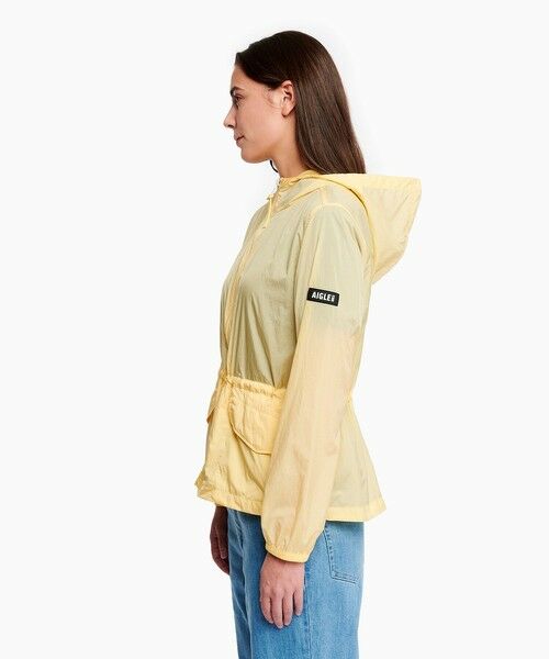 AIGLE / エーグル ナイロンジャケット | 超軽量 撥水 UVカット フーディショートジャケット | 詳細5