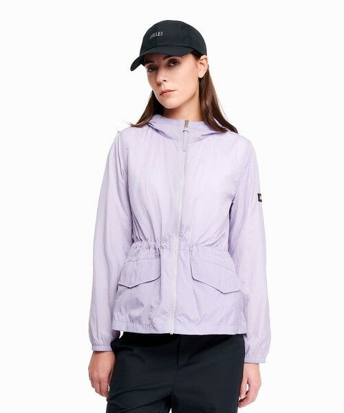 AIGLE / エーグル ナイロンジャケット | 超軽量 撥水 UVカット フーディショートジャケット | 詳細9