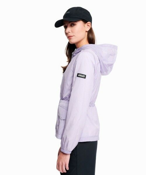 AIGLE / エーグル ナイロンジャケット | 超軽量 撥水 UVカット フーディショートジャケット | 詳細11