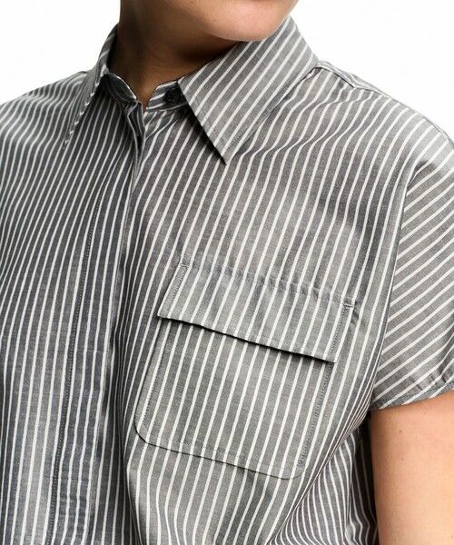 AIGLE / エーグル シャツ・ブラウス | 吸水速乾 クールマックス  ウーブンストライプシャツ / 裾ドローコード | 詳細7