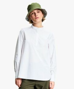 AIGLE / エーグル シャツ・ブラウス | UVカット SOLOTEX ソフトストレッチ ハーフプラケット ノーカラーエレガントシャツ