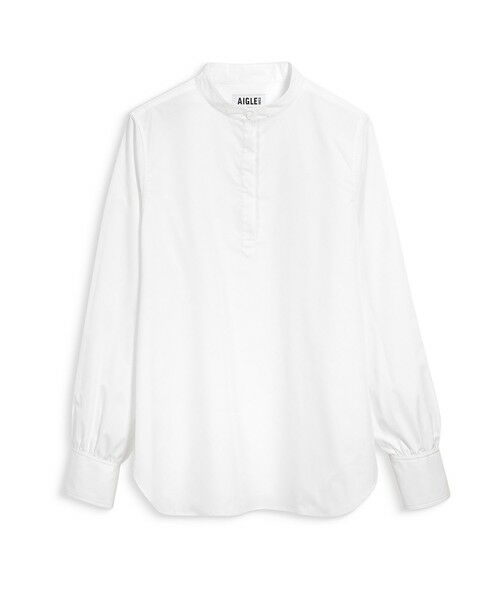 AIGLE / エーグル シャツ・ブラウス | UVカット SOLOTEX ソフトストレッチ ハーフプラケット ノーカラーエレガントシャツ | 詳細4