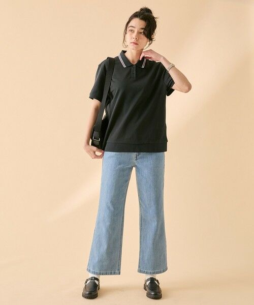 AIGLE / エーグル デニムパンツ | オーガニックコットン ストレート ストレッチデニム ジーンズ | 詳細4