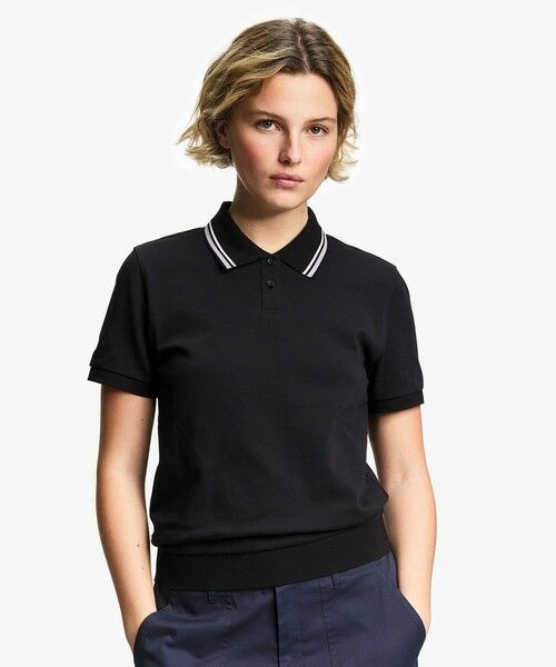 AIGLE / エーグル ポロシャツ | 吸水速乾 UVカット COOLMAX ピケ半袖ポロシャツ（ブラック）