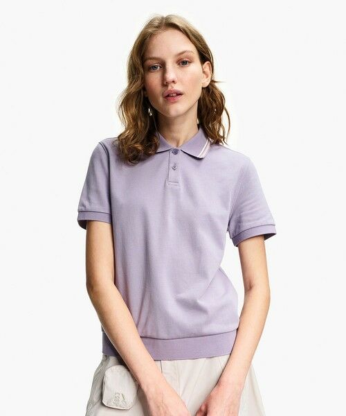 AIGLE / エーグル ポロシャツ | 吸水速乾 UVカット COOLMAX ピケ半袖ポロシャツ（パープル）
