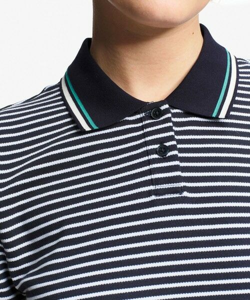 AIGLE / エーグル ポロシャツ | UVカット ストライプ 半袖ポロシャツ | 詳細3
