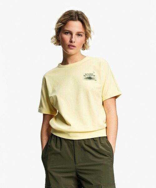 AIGLE / エーグル Tシャツ | UVカット 吸水速乾 ワンポイントグラフィック半袖Tシャツ | 詳細3