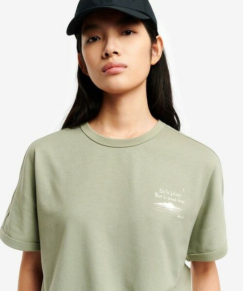 AIGLE / エーグル Tシャツ | UVカット 吸水速乾 ワンポイントグラフィック半袖Tシャツ | 詳細18