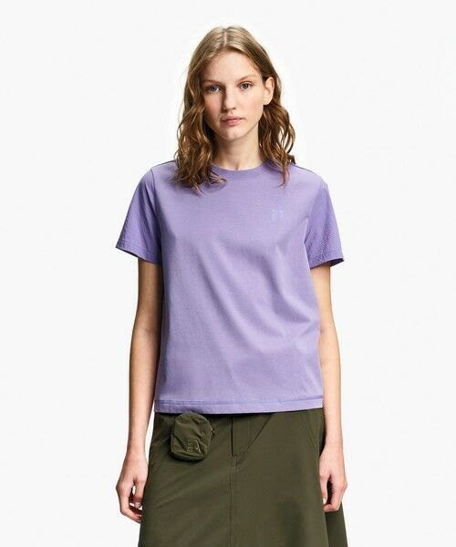 AIGLE / エーグル Tシャツ | 接触冷感 ミックス素材 半袖ロゴTシャツ | 詳細11