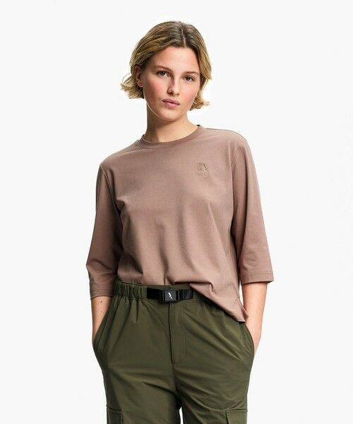 AIGLE / エーグル Tシャツ | プライムフレックス DFT UVC 3/4スリーブ ワンポイントロゴ刺繍 7分袖Tシャツ | 詳細8