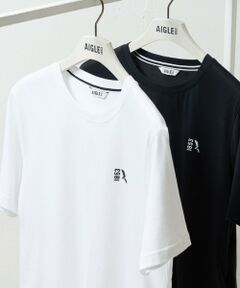 AIGLE / エーグル Tシャツ | 2枚セット ワンポイントロゴ刺繍 2パック半袖Tシャツ