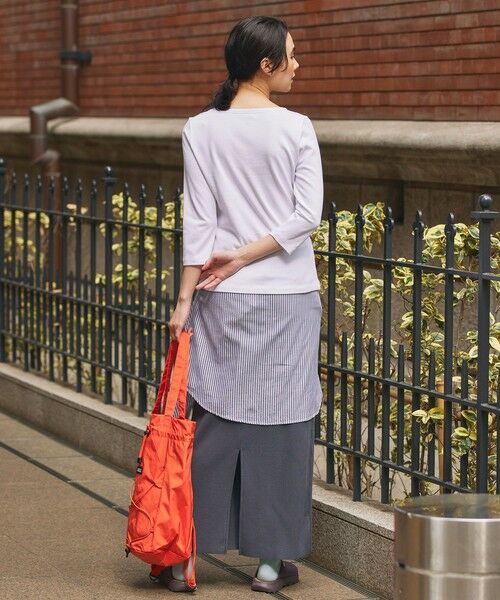 AIGLE / エーグル Tシャツ | ボートネック 七分袖Tシャツ | 詳細5