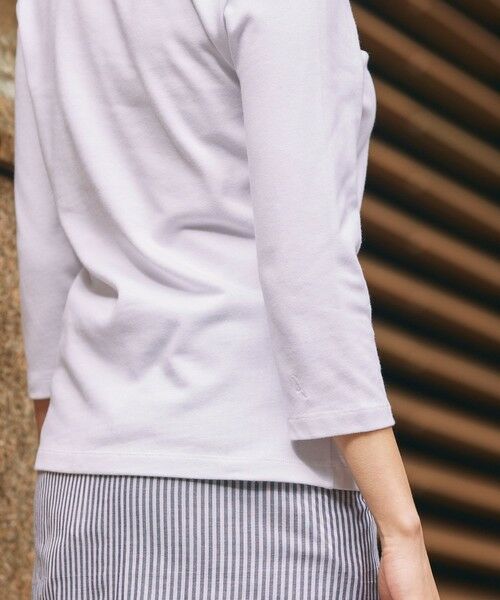 AIGLE / エーグル Tシャツ | ボートネック 七分袖Tシャツ | 詳細6