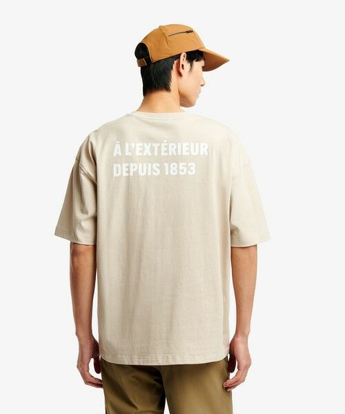 AIGLE / エーグル Tシャツ | AIGLE オーバーサイズバックプリントロゴ 半袖Tシャツ（ベージュ）