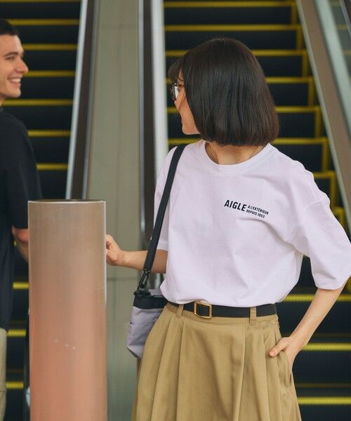 AIGLE / エーグル Tシャツ | AIGLE オーバーサイズバックプリントロゴ 半袖Tシャツ | 詳細18