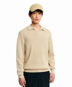 AIGLE / エーグル ニット・セーター | ロングスリーブ プルオーバー スキッパーネックポロニットシャツ