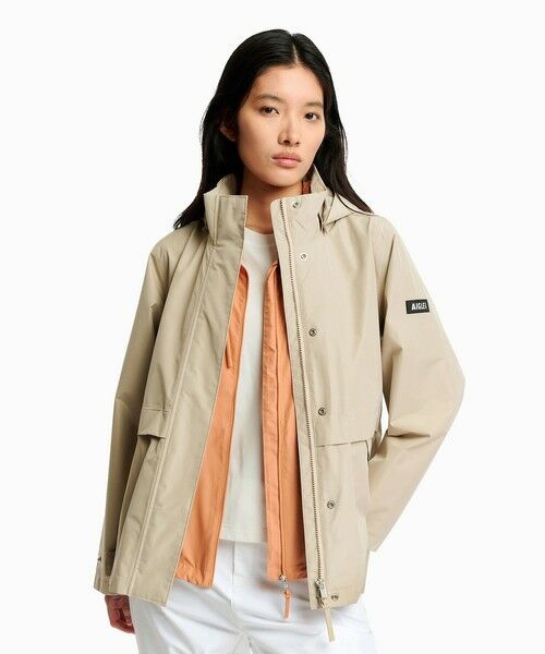 AIGLE / エーグル その他アウター | GORE-TEX ゴアテックス 防水 透湿 防風 2レイヤー ミドル丈ジャケット / フード取り外し可 | 詳細3