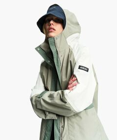 AIGLE / エーグル その他アウター | 透湿 防水シーム カラーブロック ショートフレアジャケット