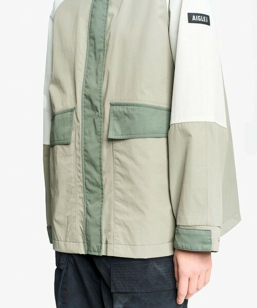 AIGLE / エーグル その他アウター | 透湿 防水シーム カラーブロック ショートフレアジャケット | 詳細4