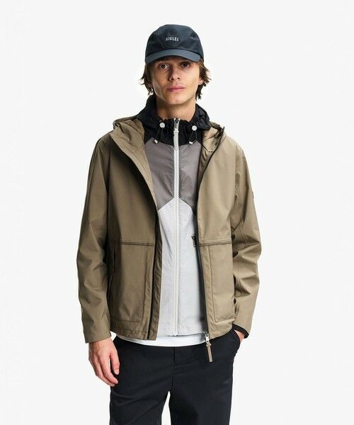 AIGLE / エーグル その他アウター | GORE-TEX ゴアテックス 防風 防水 透湿 2レイヤー ライトウェイト ショートフーデッドジャケット | 詳細3