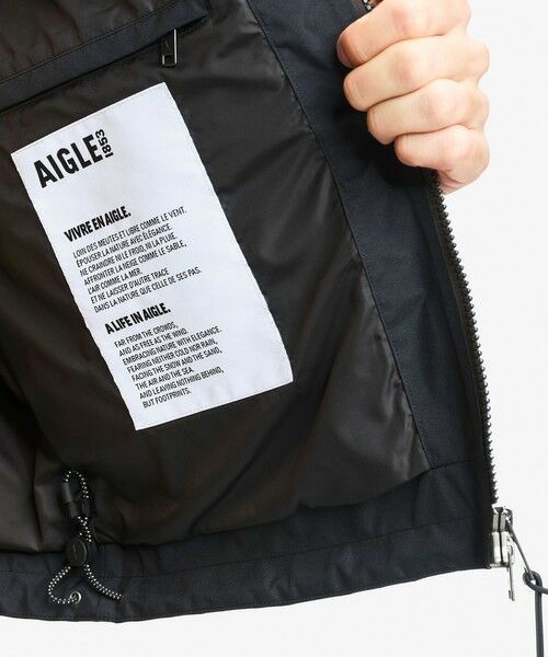 AIGLE / エーグル その他アウター | GORE-TEX ゴアテックス 防風 防水 透湿 2レイヤー ライトウェイト ショートフーデッドジャケット | 詳細14