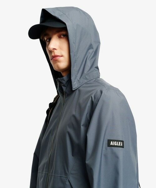AIGLE / エーグル その他アウター | 透湿防水 PERTEX 2.5レイヤー ライトウェイトジャケット / フード取り外し可(グレー)